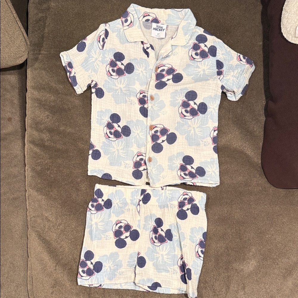 Disney Mickey Mouse Kids Shorts Set